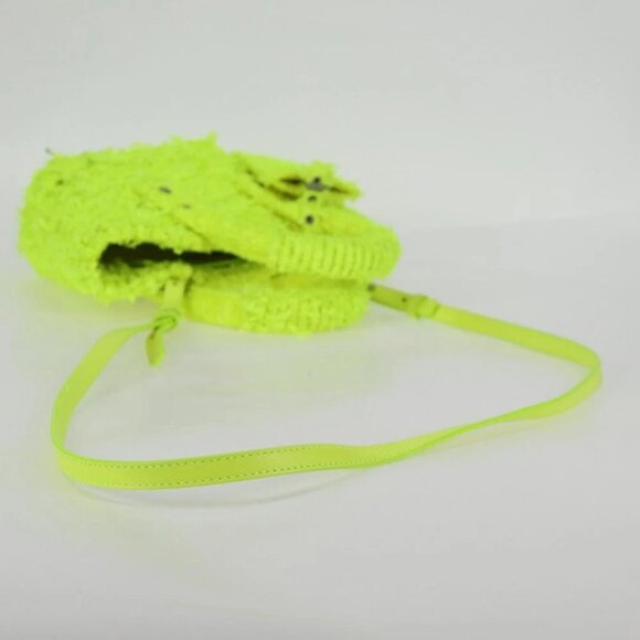 BALENCIAGA Bistro XXS Hand Bag Wool 2way Yellow Silver - Picture 5 of 15